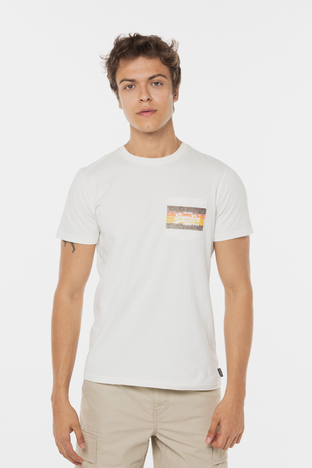 T-Shirt 'Vintage VL Cali Tee' SUPERDRY - ΛΕΥΚΟ