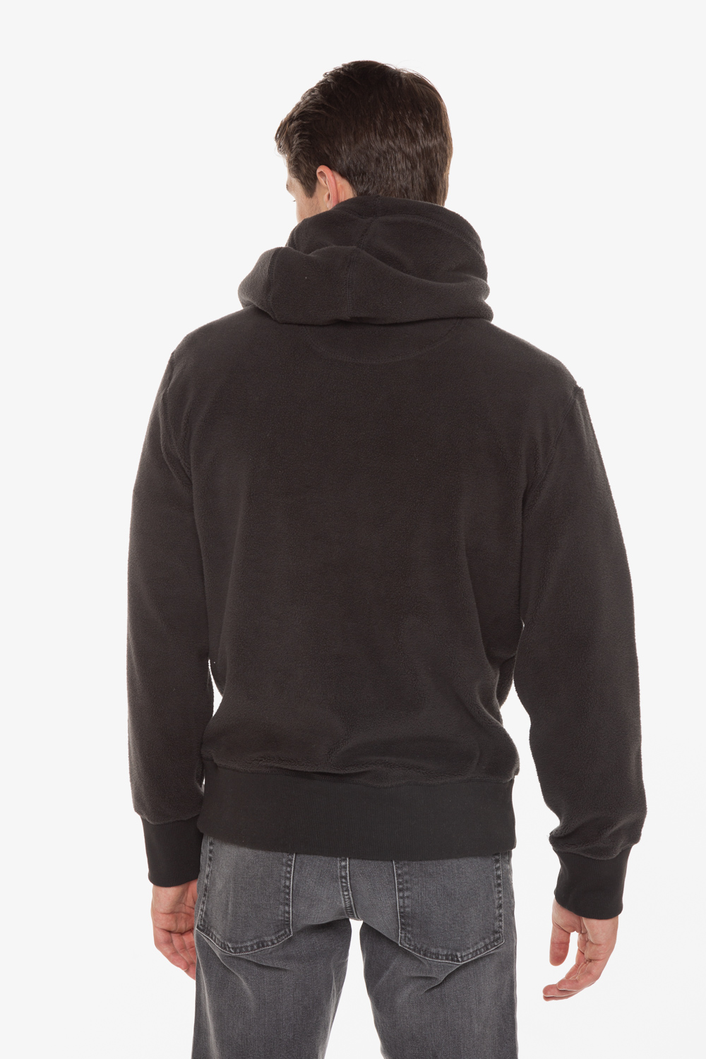 Fleece Φούτερ Με Κουκούλα 'Code SL Fleece Hood' SUPERDRY - ΜΑΥΡΟ