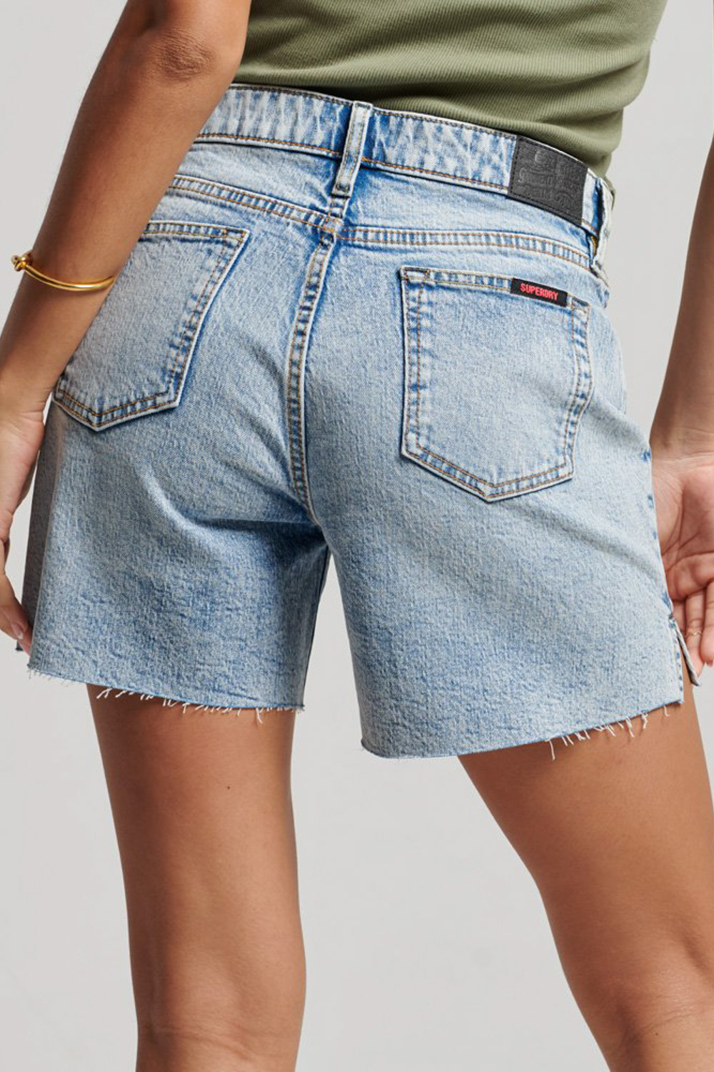 Γυναικείο σόρτς studios high rise denim short / SUPERDRY